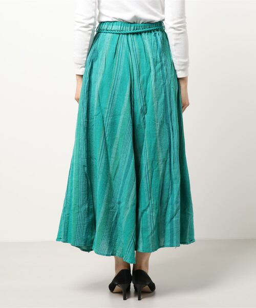 チャイハネ(チャイハネ)の「【チャイハネ】南インド織りモルジブスカート(スカート・レディース・ベージュ/ブラウン/グリーン・FREE)」の7枚目の写真