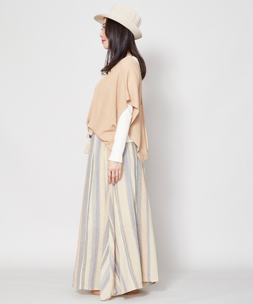 チャイハネ(チャイハネ)の「【チャイハネ】南インド織りモルジブスカート(スカート・レディース・ベージュ/ブラウン/グリーン・FREE)」の14枚目の写真