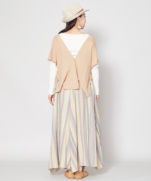 チャイハネ(チャイハネ)の「【チャイハネ】南インド織りモルジブスカート(スカート・レディース・ベージュ/ブラウン/グリーン・FREE)」の12枚目の写真