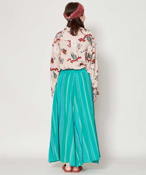 チャイハネ(チャイハネ)の「【チャイハネ】南インド織りモルジブスカート(スカート・レディース・ベージュ/ブラウン/グリーン・FREE)」の21枚目の写真