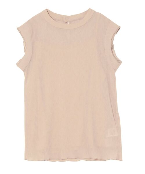 LAGUNAMOON(ラグナムーン)の「ウェーブプリーツノースリブラウス(ニット/セーター・レディース・ベージュ/ピンク/カーキ・FREE)」の1枚目の写真