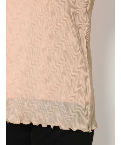 LAGUNAMOON(ラグナムーン)の「ウェーブプリーツノースリブラウス(ニット/セーター・レディース・ベージュ/ピンク/カーキ・FREE)」の21枚目の写真