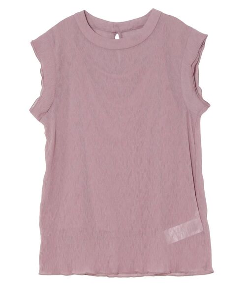 LAGUNAMOON(ラグナムーン)の「ウェーブプリーツノースリブラウス(ニット/セーター・レディース・ベージュ/ピンク/カーキ・FREE)」の17枚目の写真