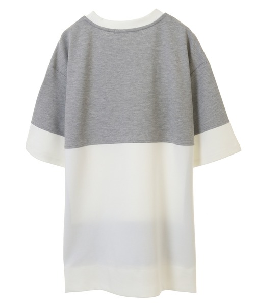 UNION STATION（ユニオンステーション）の「【ポンチ素材】レイヤードシャツ（Tシャツ/カットソー・メンズ・ベージュ/オフホワイト/ブラック・LL/S/L/M）」の4枚目の写真