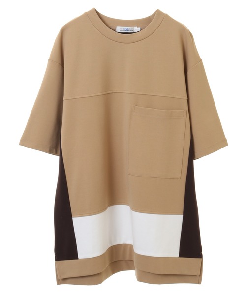 UNION STATION（ユニオンステーション）の「【ポンチ素材】レイヤードシャツ（Tシャツ/カットソー・メンズ・ベージュ/オフホワイト/ブラック・LL/S/L/M）」の14枚目の写真