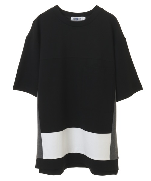 UNION STATION（ユニオンステーション）の「【ポンチ素材】レイヤードシャツ（Tシャツ/カットソー・メンズ・ベージュ/オフホワイト/ブラック・LL/S/L/M）」の15枚目の写真