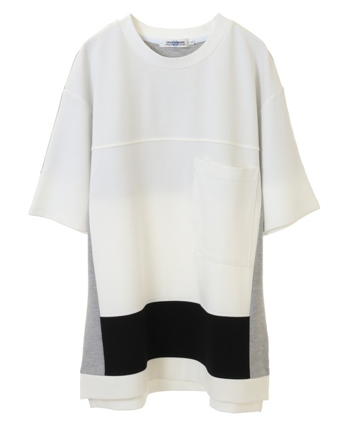 UNION STATION（ユニオンステーション）の「【ポンチ素材】レイヤードシャツ（Tシャツ/カットソー・メンズ・ベージュ/オフホワイト/ブラック・LL/S/L/M）」の16枚目の写真