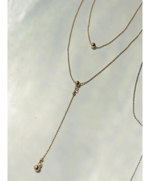 AMERICAN HOLIC（アメリカンホリック）の「ミニボール2連ネックレス（ネックレス・レディース・ゴールド/シルバー・FREE）」の7枚目の写真