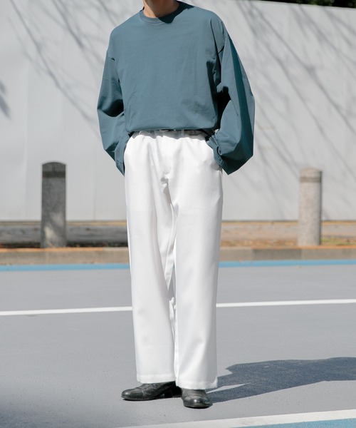 Adoon plain（アドーンプレーン）の「【Adoon plain】ロゴストレートパンツ（その他パンツ・メンズ・ホワイト/ブラック/イエロー・SMALL/MEDIUM/LARGE）」の11枚目の写真