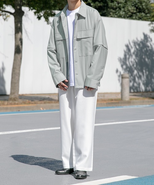 Adoon plain（アドーンプレーン）の「【Adoon plain】ロゴストレートパンツ（その他パンツ・メンズ・ホワイト/ブラック/イエロー・SMALL/MEDIUM/LARGE）」の4枚目の写真