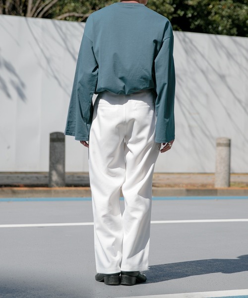 Adoon plain（アドーンプレーン）の「【Adoon plain】ロゴストレートパンツ（その他パンツ・メンズ・ホワイト/ブラック/イエロー・SMALL/MEDIUM/LARGE）」の16枚目の写真