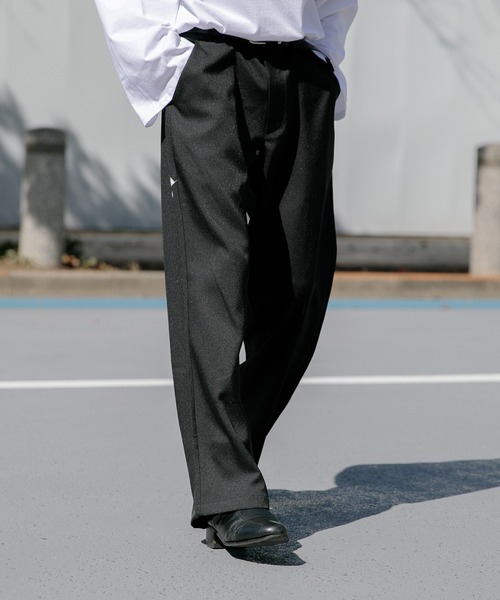 Adoon plain（アドーンプレーン）の「【Adoon plain】ロゴストレートパンツ（その他パンツ・メンズ・ホワイト/ブラック/イエロー・SMALL/MEDIUM/LARGE）」の14枚目の写真