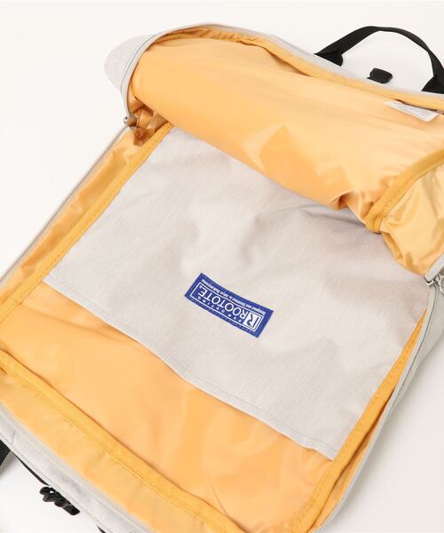 ROOTOTE（ルートート）の「ルートート/軽量 はっ水素材 リュック型 トートバッグ SN.セオルー.ライトWリペレント-B（バックパック/リュック・レディース・イエロー/ライトグレー/ブラック/グリーン・FREE）」の12枚目の写真