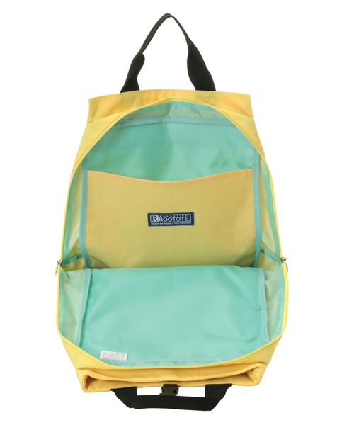 ROOTOTE（ルートート）の「ルートート/軽量 はっ水素材 リュック型 トートバッグ SN.セオルー.ライトWリペレント-B（バックパック/リュック・レディース・イエロー/ライトグレー/ブラック/グリーン・FREE）」の11枚目の写真