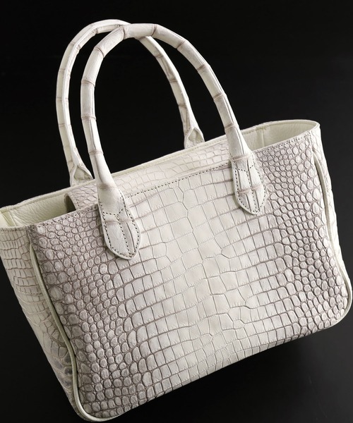 ヒマラヤクロコダイルレザーハンドバッグ日本製（ハンドバッグ）｜sankyo shokai（サンキョウショウカイ）