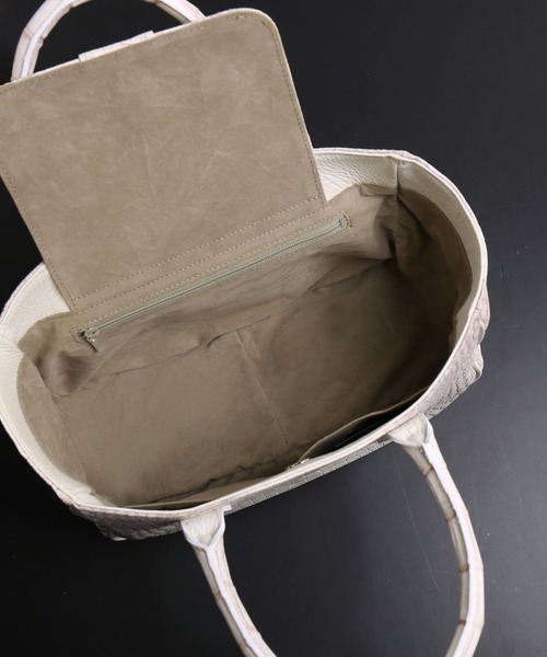 ヒマラヤクロコダイルレザーハンドバッグ日本製（ハンドバッグ）｜sankyo shokai（サンキョウショウカイ）