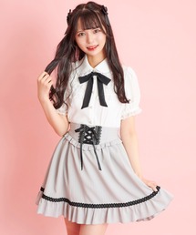 Secret Honey | ストライプレースアップギャザースカート(スカート)