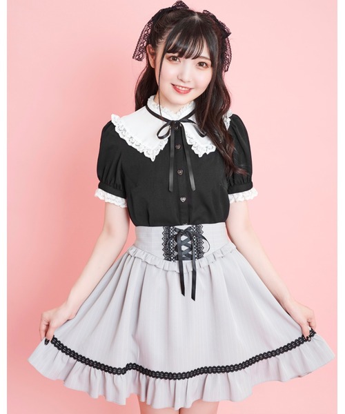 Secret Honey（シークレットハニー）の「ストライプレースアップ