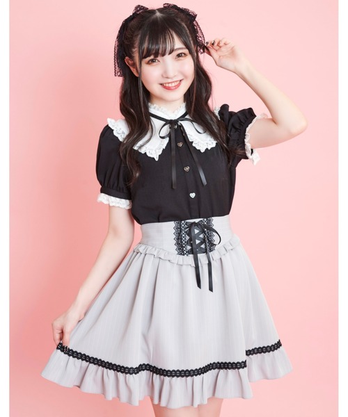 Secret Honey（シークレットハニー）の「ストライプレースアップ