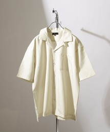 ZIP FIVE | 【ZIP FIVE】高密度ポリトロ半端袖オープンカラーシャツ【ビッグシルエット】(シャツ/ブラウス)