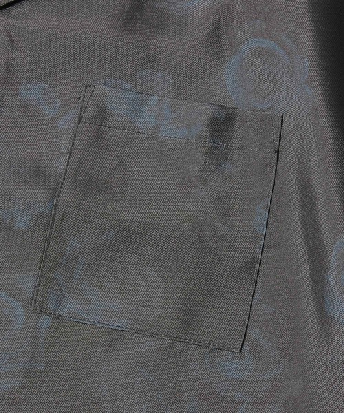 ZIP FIVE（ジップファイブ）の「【ZIP FIVE】高密度ポリトロ半端袖オープンカラーシャツ【ビッグシルエット】（シャツ/ブラウス・メンズ・パープル/カーキ/ブラック系/ブラック系3/ブラック/ブラック系1/ネイビー/ベージュ系/ベージュ/ブルー/ブラック系2/ブラウン/ベージュ系1・LARGE/MEDIUM/X-LARGE）」の15枚目の写真