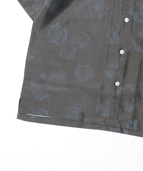 ZIP FIVE（ジップファイブ）の「【ZIP FIVE】高密度ポリトロ半端袖オープンカラーシャツ【ビッグシルエット】（シャツ/ブラウス・メンズ・パープル/カーキ/ブラック系/ブラック系3/ブラック/ブラック系1/ネイビー/ベージュ系/ベージュ/ブルー/ブラック系2/ブラウン/ベージュ系1・LARGE/MEDIUM/X-LARGE）」の16枚目の写真