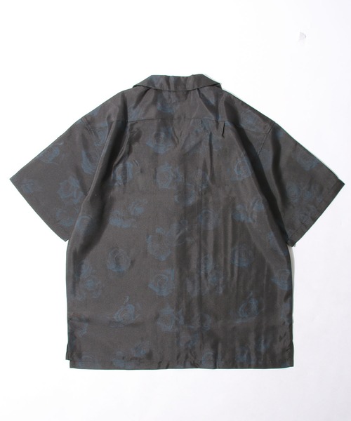 ZIP FIVE（ジップファイブ）の「【ZIP FIVE】高密度ポリトロ半端袖オープンカラーシャツ【ビッグシルエット】（シャツ/ブラウス・メンズ・パープル/カーキ/ブラック系/ブラック系3/ブラック/ブラック系1/ネイビー/ベージュ系/ベージュ/ブルー/ブラック系2/ブラウン/ベージュ系1・LARGE/MEDIUM/X-LARGE）」の18枚目の写真