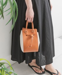 URBAN RESEARCH Sonny Label | レザーキャンバスコンビネーションバッグ(ショルダーバッグ)