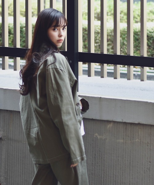 Starting Over（スターティングオーバー）の「綿麻ストレッチラペルドステッチ配色テーラードジャケット（テーラードジャケット・メンズ・ベージュ/ブラック/カーキ/ネイビー/アイボリー・M/XL/L）」の21枚目の写真