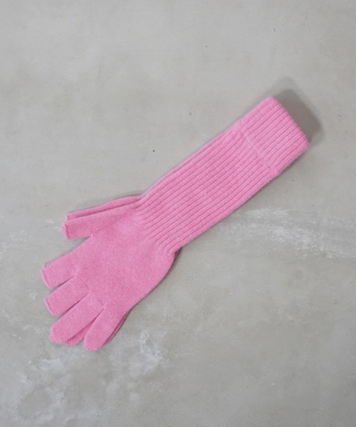 JANESMITH（ジェーンスミス）の「JANESMITH ジェーンスミス / THREE FINGER LESS KINT GROVE スリーフィンガーレスニットグローブ / 21WKN-#812S（手袋・レディース・グレー/ピンク/ブラック/オレンジ・ONE）」の8枚目の写真