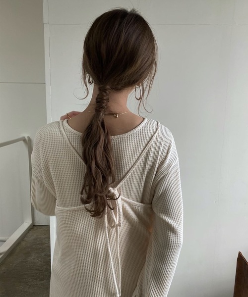 Amiur(エミレ)の「waffle camisole ops(ワンピース・レディース・クリーム・FREE)」の11枚目の写真