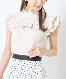 tocco closet | フリル付きバックリボンノースリーブブラウス(シャツ/ブラウス)