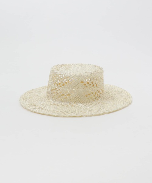 SENSE OF PLACE by URBAN RESEARCH(センスオブプレイスバイアーバンリサーチ)の「スカシアミハット(ハット・レディース・ブラウン/アイボリー/ブラック・ONE)」の12枚目の写真