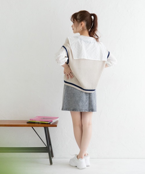 Mysa&Liina（ミーサリーナ）の「ビックセーラーカラーブラウス（シャツ/ブラウス・レディース・ブラック/オフホワイト/グレイッシュベージュ・M）」の17枚目の写真