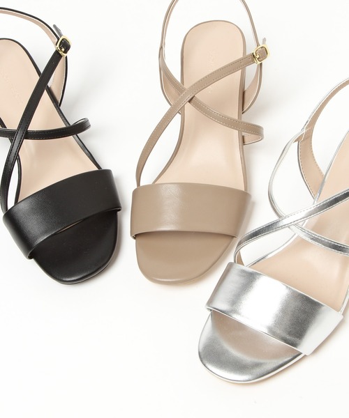 GLOBAL WORK(グローバルワーク)の「片手で履けるヒールサンダル/935390(サンダル・レディース・ブラック/ベージュ系その他/シルバー・SMALL/MEDIUM/LARGE)」の11枚目の写真