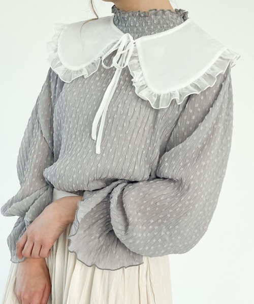 SLURR（スラ―）の「フリルカラー（その他小物・レディース・ブラック/オフホワイト・FREE）」の4枚目の写真