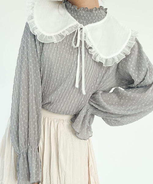 SLURR（スラ―）の「フリルカラー（その他小物・レディース・ブラック/オフホワイト・FREE）」の3枚目の写真