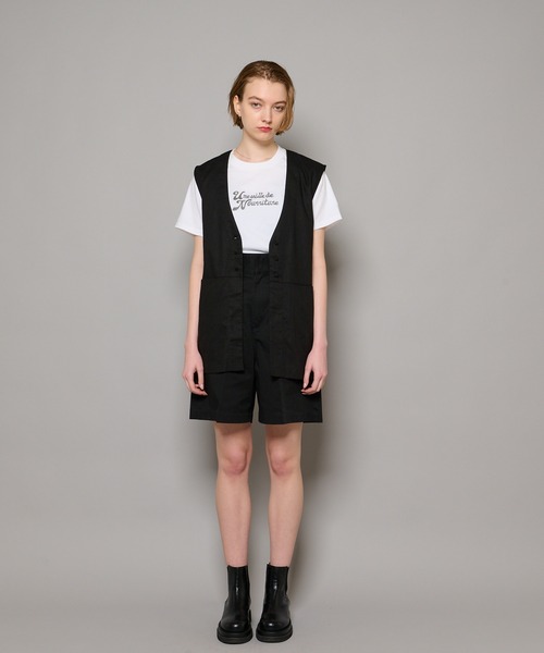 CIAOPANIC（チャオパニック）の「リネンジレ（ベスト・レディース・ブラック/テラコッタ/ベージュ・FREE）」の7枚目の写真