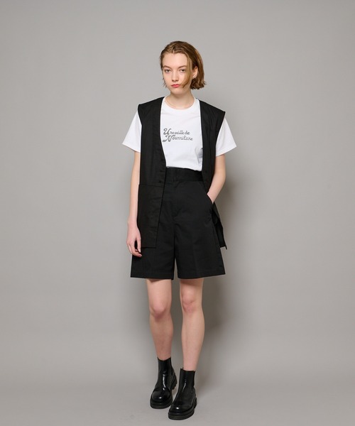 CIAOPANIC（チャオパニック）の「リネンジレ（ベスト・レディース・ブラック/テラコッタ/ベージュ・FREE）」の14枚目の写真