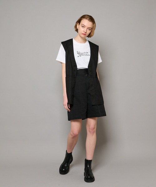 CIAOPANIC（チャオパニック）の「リネンジレ（ベスト・レディース・ブラック/テラコッタ/ベージュ・FREE）」の8枚目の写真