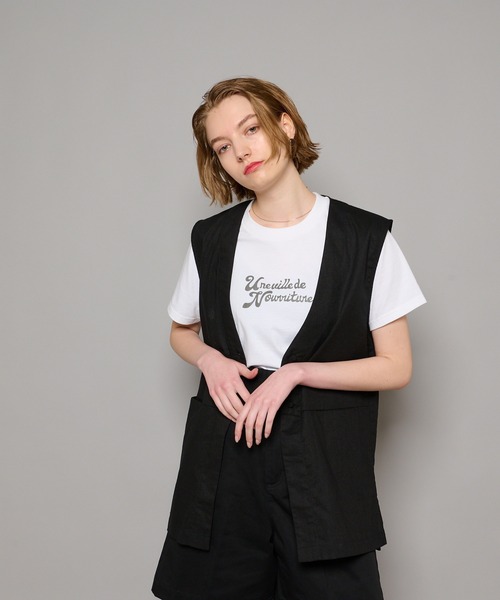 CIAOPANIC（チャオパニック）の「リネンジレ（ベスト・レディース・ブラック/テラコッタ/ベージュ・FREE）」の19枚目の写真