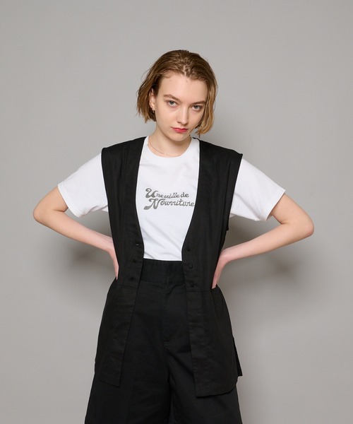 CIAOPANIC（チャオパニック）の「リネンジレ（ベスト・レディース・ブラック/テラコッタ/ベージュ・FREE）」の4枚目の写真