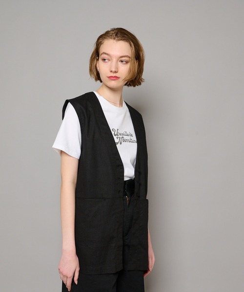 CIAOPANIC（チャオパニック）の「リネンジレ（ベスト・レディース・ブラック/テラコッタ/ベージュ・FREE）」の16枚目の写真