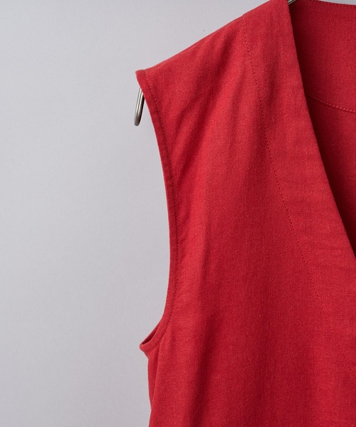 CIAOPANIC（チャオパニック）の「リネンジレ（ベスト・レディース・ブラック/テラコッタ/ベージュ・FREE）」の21枚目の写真