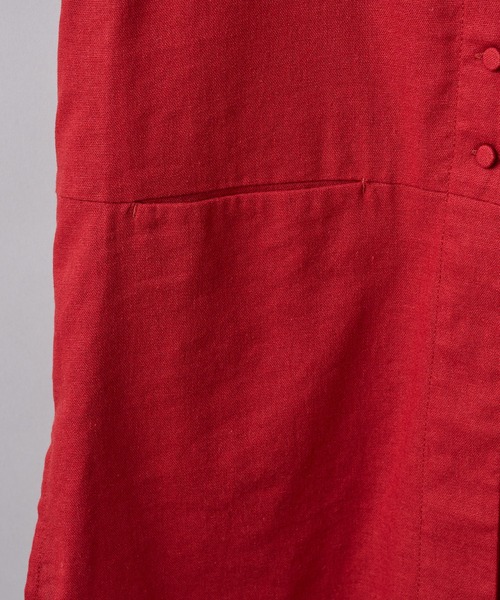 CIAOPANIC（チャオパニック）の「リネンジレ（ベスト・レディース・ブラック/テラコッタ/ベージュ・FREE）」の6枚目の写真