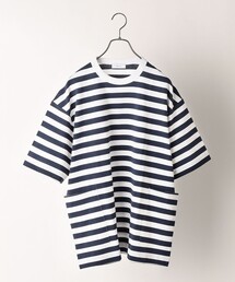 SHIPS any | SHIPS any: キャンプポケット オーバーサイズ ボーダー Tシャツ◇(Tシャツ/カットソー)
