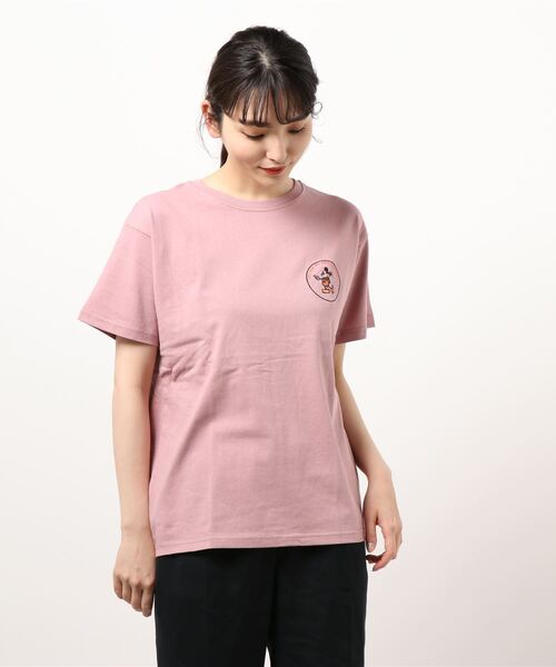 セール Disney ミッキー 胸元刺繍tシャツ Tシャツ カットソー Samansa Mos2 サマンサ モスモス のファッション通販 Zozotown