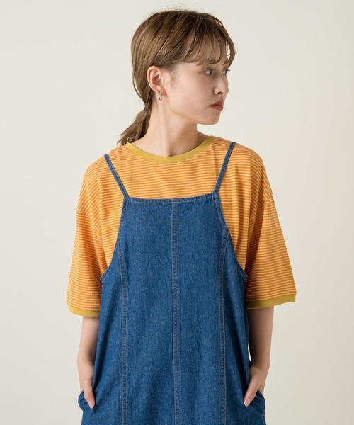 リンカブル　タグフレアTシャツ　ボーダー リンカブル タグフレアTシャツ ボーダー リンカブルTシャツ