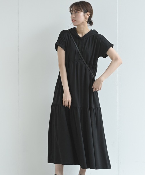 rps（アールピーエス）の「ティアードパーカーワンピース（ワンピース・レディース・ブラック/ベージュ/ブラウン・M）」の7枚目の写真