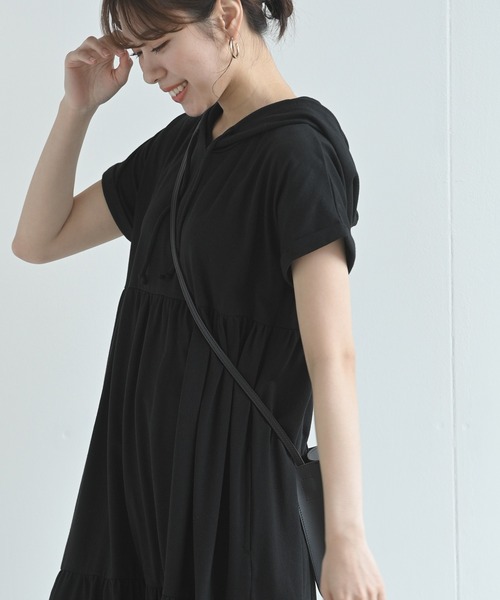 rps（アールピーエス）の「ティアードパーカーワンピース（ワンピース・レディース・ブラック/ベージュ/ブラウン・M）」の10枚目の写真